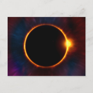 Eclipse Moon Sun Twilight Postkarte