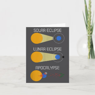Eclipse oder Acalypse_ Lustige Sonnenfinsternis-Wi Karte