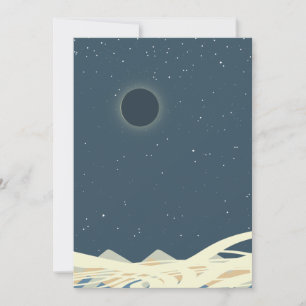 Eclipse of Sun Art mit "Schlangen" Einladung