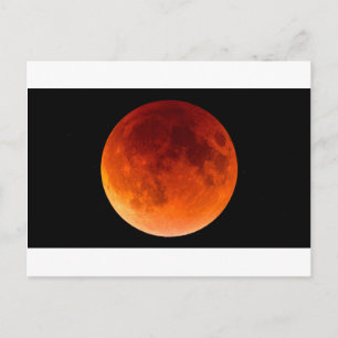 Eclipse of the Blood Moon Postkarte