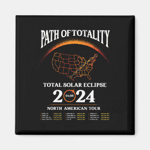Eclipse Path of Totality Solar Eclipse 8. April 20 Magnet