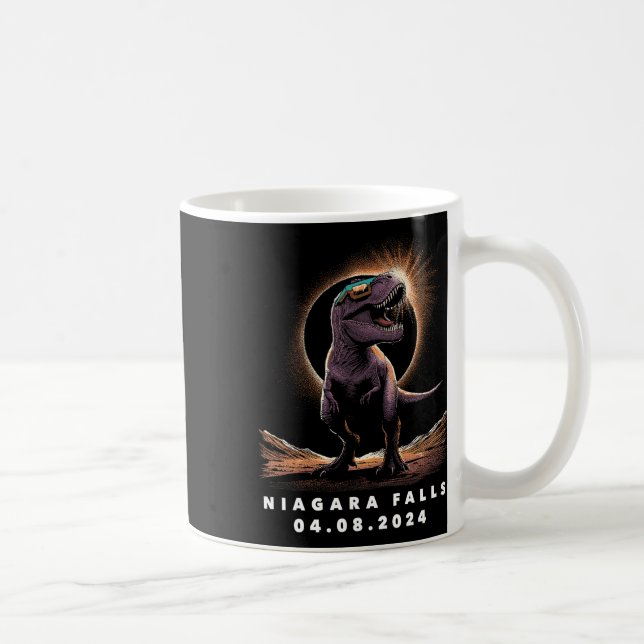 Eclipse Shirt 2024 Niagara Falls Solar Eclipse Gle Kaffeetasse (Rechts)