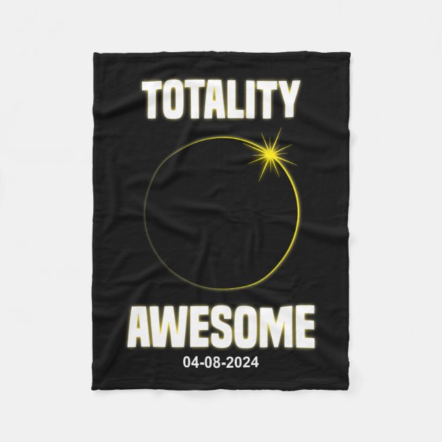 Eclipse Shirt Totality Phantastisch Total Solar Ec Fleecedecke (Vorderseite)