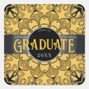 Eclipse Sunflower Mandala Abschluss Sticker