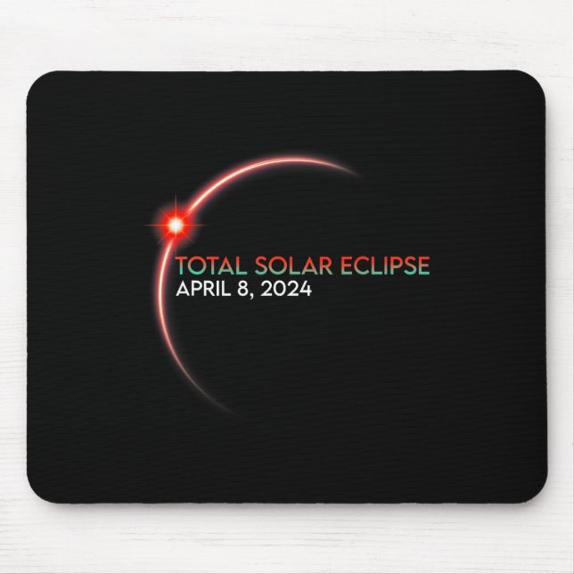 Eclipse Total Solar Eclipse 2024 2 Mousepad (Vorne)