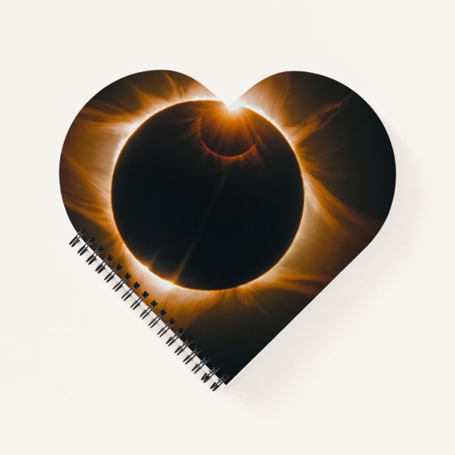 Eclipse und Space Cosmos Farben Notizbuch (Vorderseite)