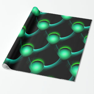 ECLIPSE Vibraning Green Black Geschenkpapier