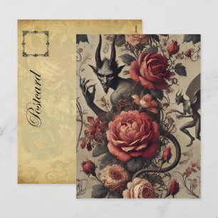 Eclipsed Grace - Gothic Viktorianisch Feiertagspostkarte