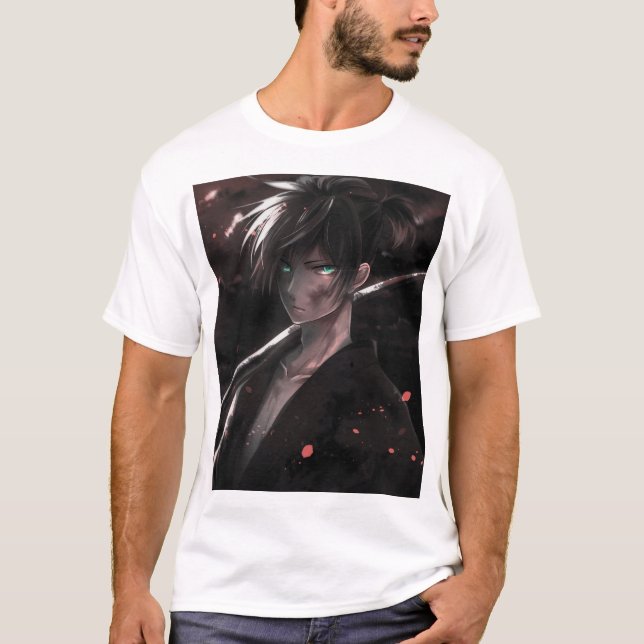 Eclipsed Realms: Eine dunkle Anime Odyssey T-Shirt (Vorderseite)
