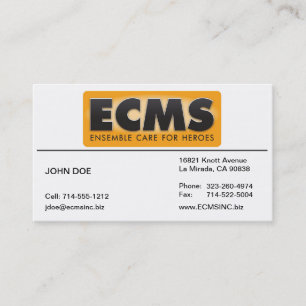 ECMS Visitenkarte gezeichnet