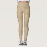 Eco-Chic Natural Canvas Leggings<br><div class="desc">Bring timeless craftsmanship and eco-conscious design to your creative projects with this Natural Canvas Seamless Texture. Inspired by the look of sustainable, plant-based fibers, this pattern showcases the beauty of a tightly woven, slightly irregular weave — a hallmark of artisanal fabric with a rustic yet refined charm. The design offers...</div>