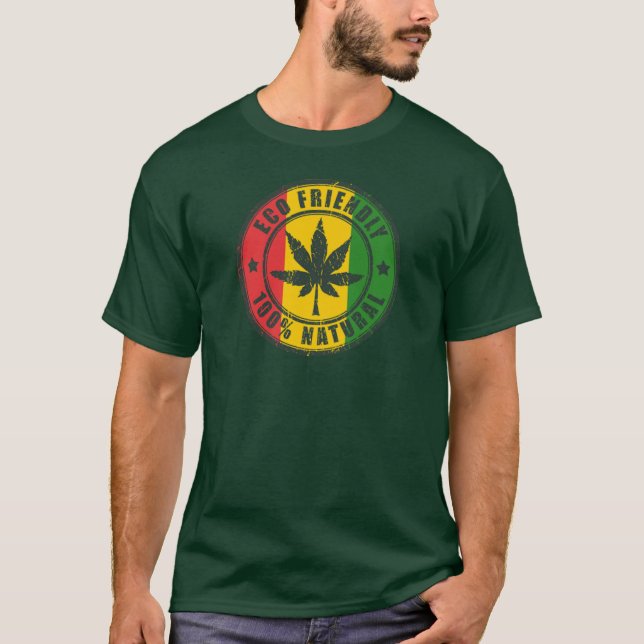 Eco Friendly - 100% Natural - Jah Army Shirt (Vorderseite)