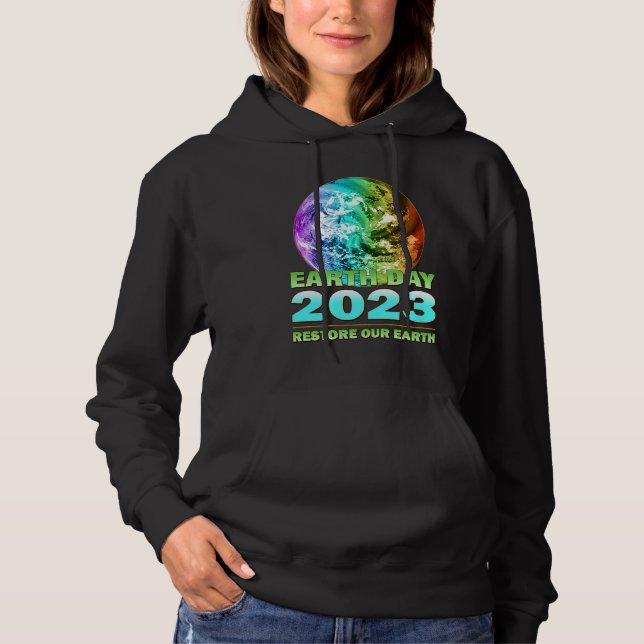 Eco Friendly Clothing for Earth Day 2023 Anniversa Hoodie (Vorderseite)
