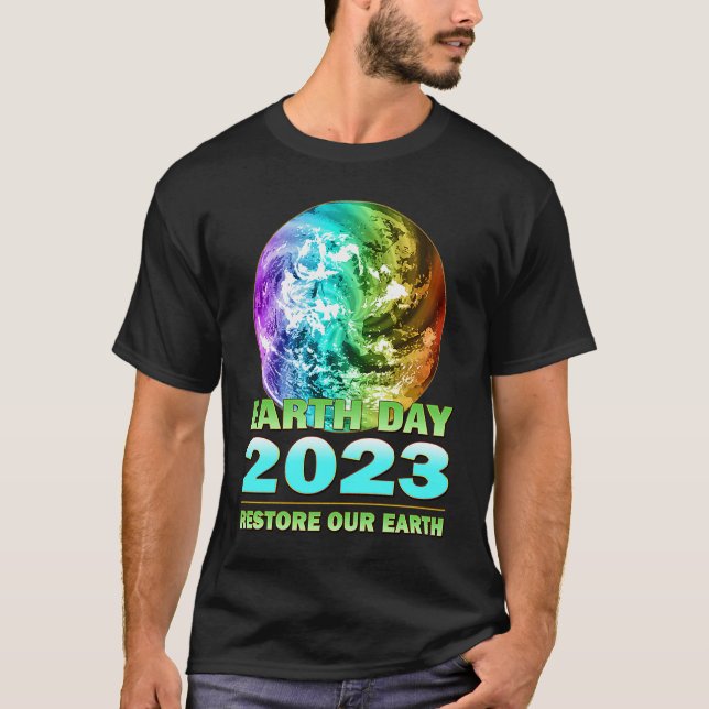Eco Friendly Clothing for Earth Day 2023 Anniversa T-Shirt (Vorderseite)