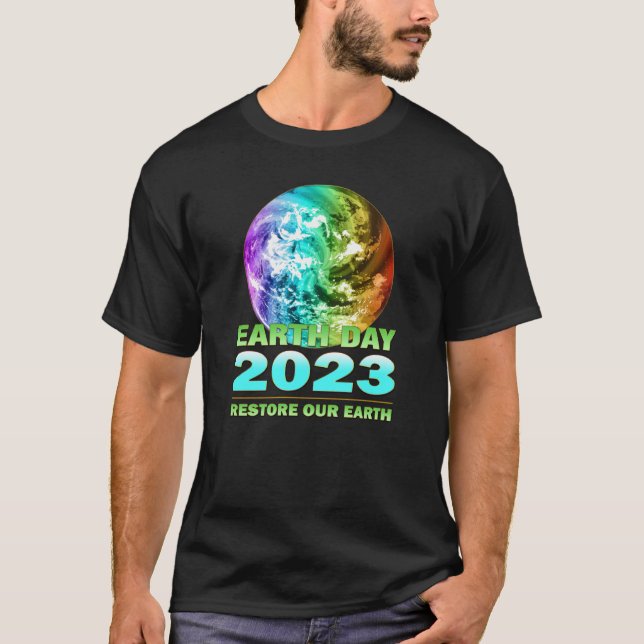 Eco Friendly Clothing for Earth Day 2023 Anniversa T-Shirt (Vorderseite)