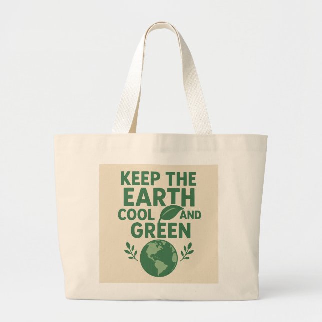 Eco-Friendly Tote Bag Jumbo Stoffbeutel (Vorne)