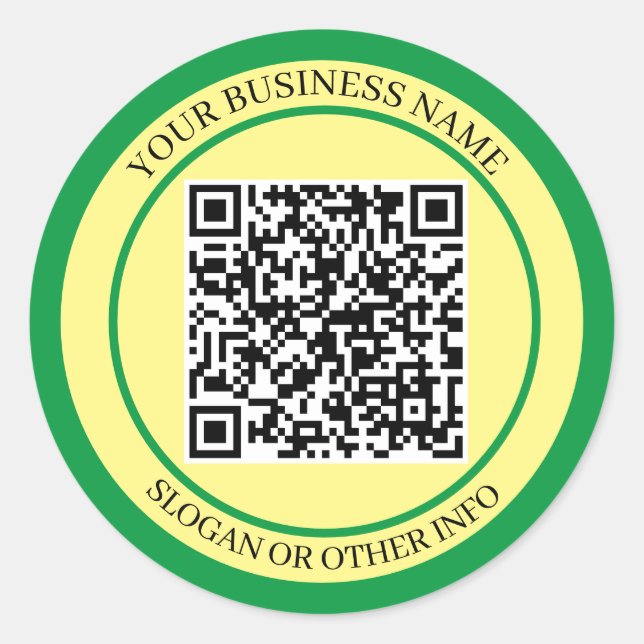 EcoBoost Business: QR-Code-Aufkleber Runder Aufkleber (Vorderseite)