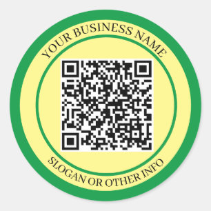 EcoBoost Business: QR-Code-Aufkleber Runder Aufkleber