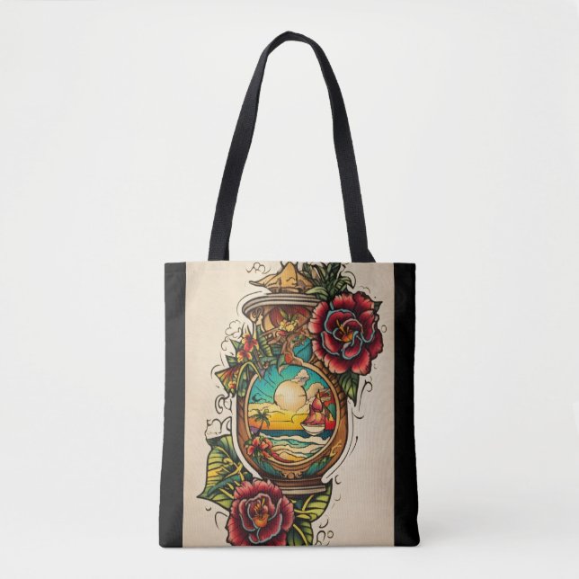 EcoChic Leinwand Tote Bag (Vorderseite)