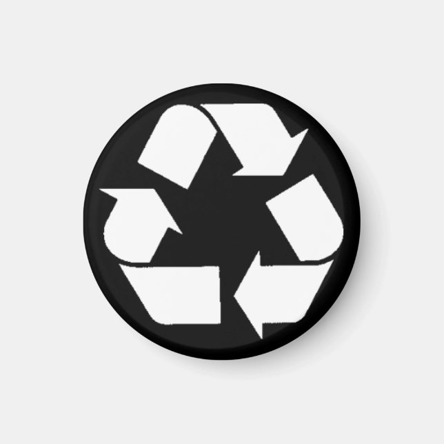EcoFlair Magnet - Recycle. (Vorne)