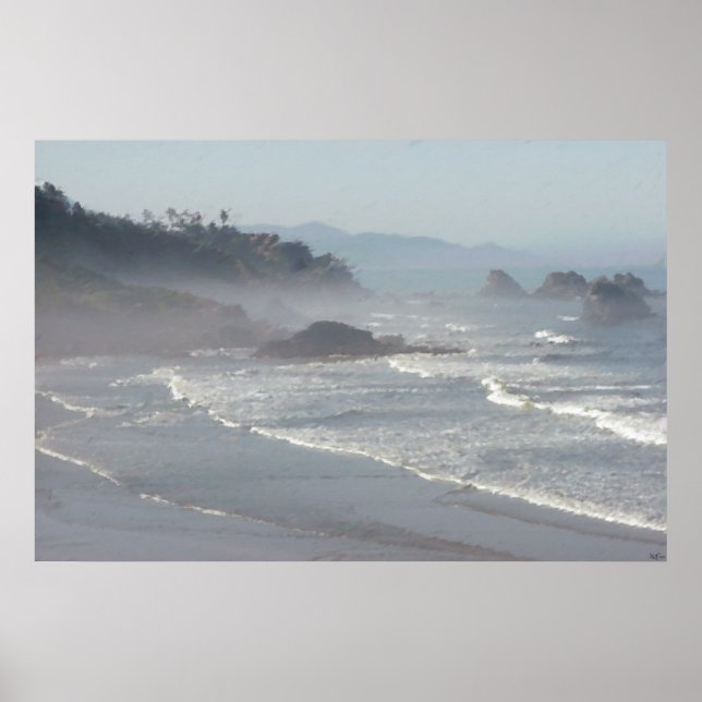 Ecola Beach View Poster (Vorne)