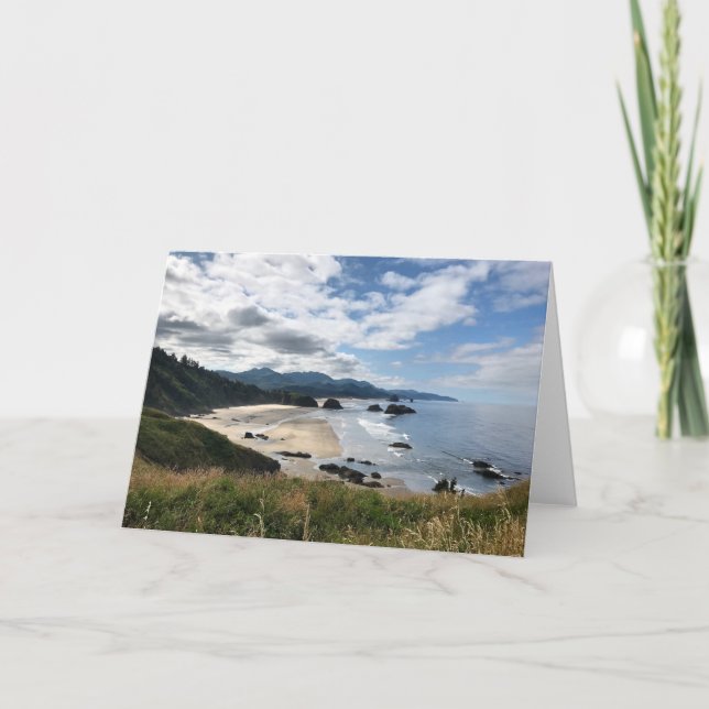 Ecola Staat Beach, Oregon Karte (Vorderseite)