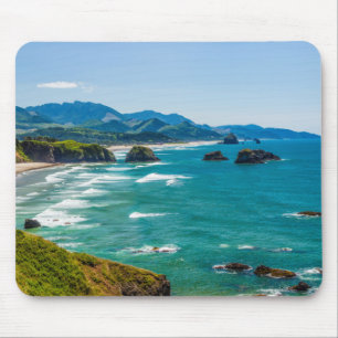 Ecola Staat Park, Oregon. Panorama des Crescent Mousepad
