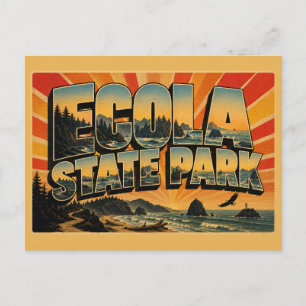 Ecola State Park Oregon Küstenland Wald Postkarte