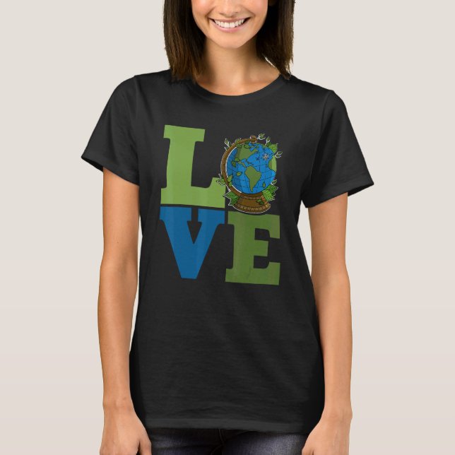 Ecologist environmental protection animals plants  T-Shirt (Vorderseite)