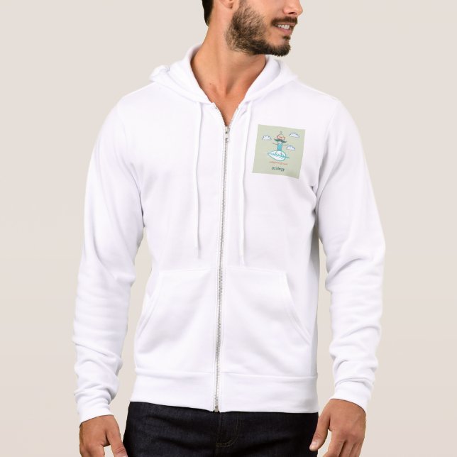 Ecology Surfer Sustainable Life Hipster Hoodie (Vorderseite)