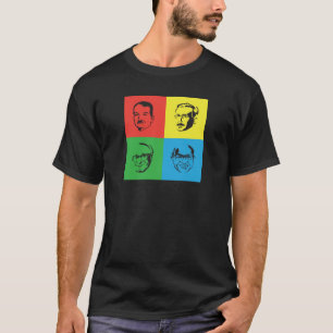 Econ Köpfe - Mises, Hayek, Rothbard, Friedman T-Shirt