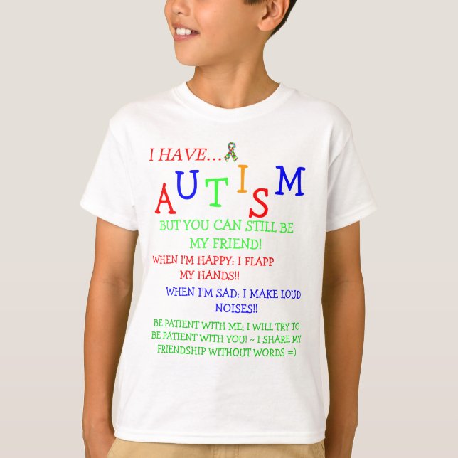 Econo~Autistic Friendz~Silent Freundschaften! T-Shirt (Vorderseite)
