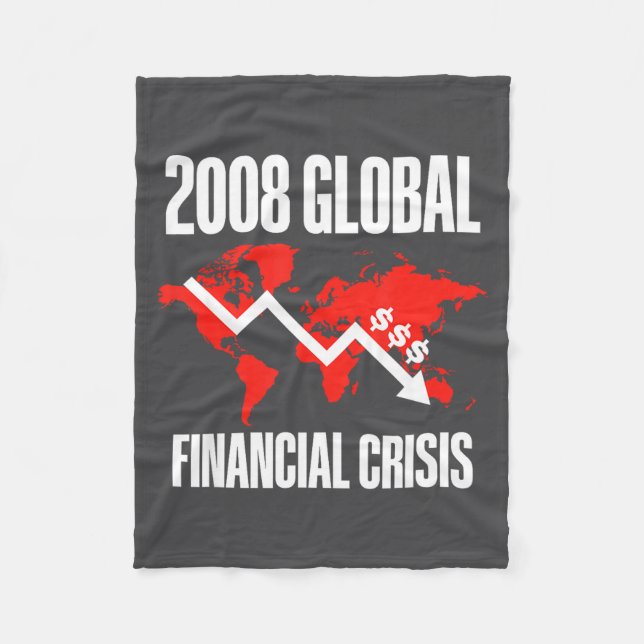 Economic Humor, 2008 Global Financial Crisis Funny Fleecedecke (Vorderseite)