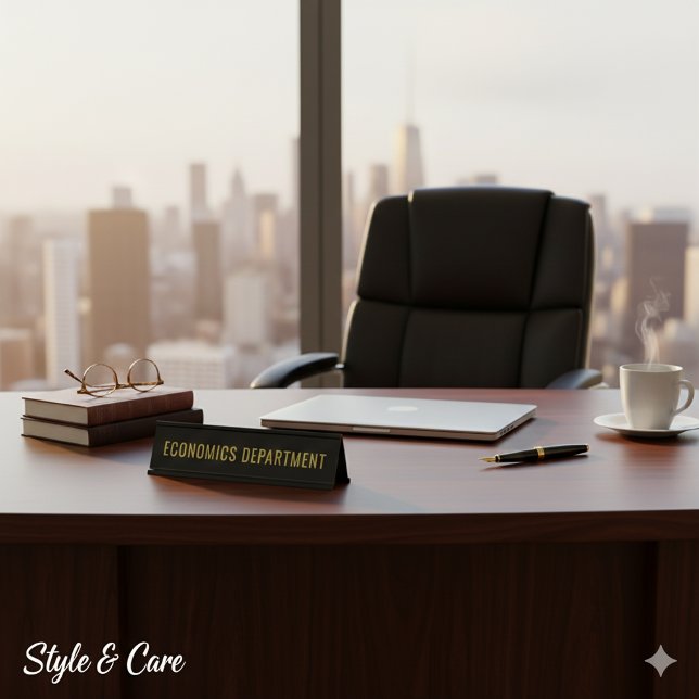 Economics Department Custom Academic Room Schreibtischnamensplakette (Economics Department Custom Academic Room Desk Name Plate)