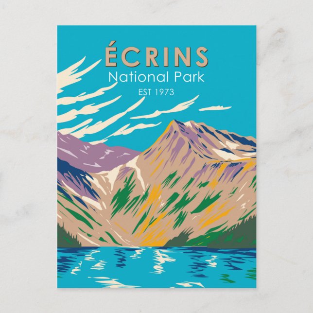 Ecrins Nationalpark Dauphine Alps Frankreich Postkarte (Vorderseite)