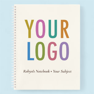Ecru 8.5x11 kundenspezifisches Notebook mit Logo u Notizbuch