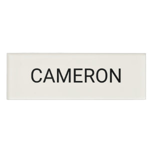 Ecru Acrylname Markierung Berufliches Abzeichen Ma Namenschild