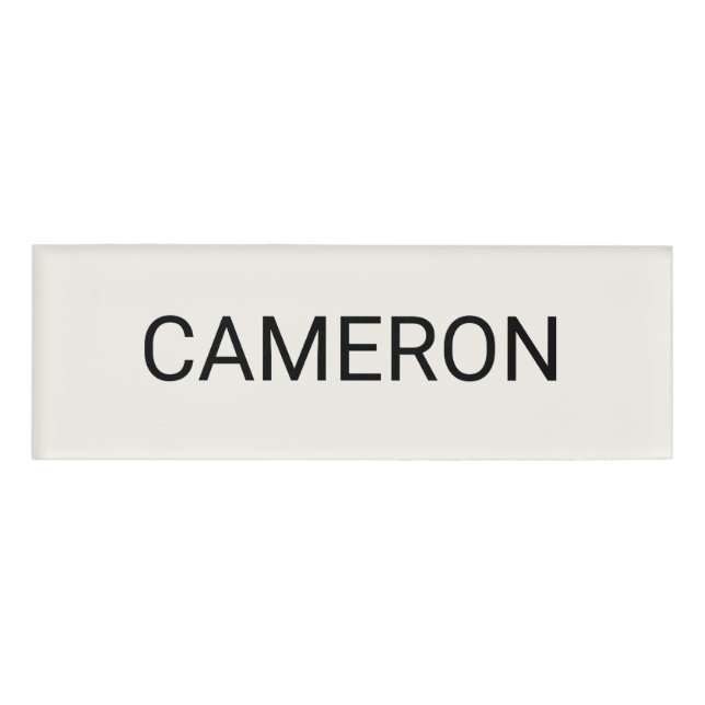 Ecru Acrylname Markierung Berufliches Abzeichen Ma Namenschild (Vorderseite)