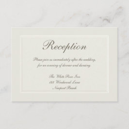 Ecru träumt feierliche Hochzeit des traditionellen Begleitkarte