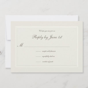 Ecru träumt formale traditionelle Hochzeitsreaktio