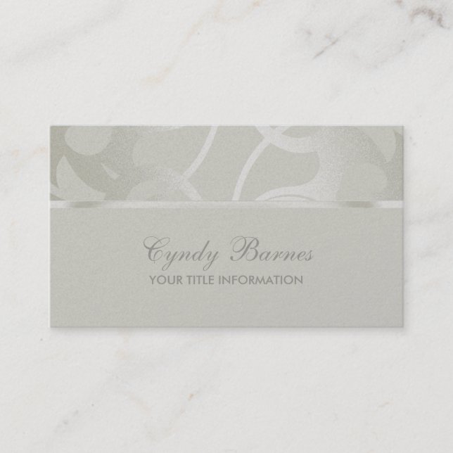 Ecru-Visitenkarte Visitenkarte (Vorderseite)