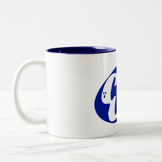 EctoWash-Logo Zweifarbige Tasse (Links)