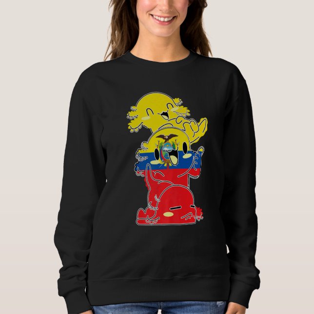 Ecuador Axolotls Ecuador Ecuadoren Sweatshirt (Vorderseite)