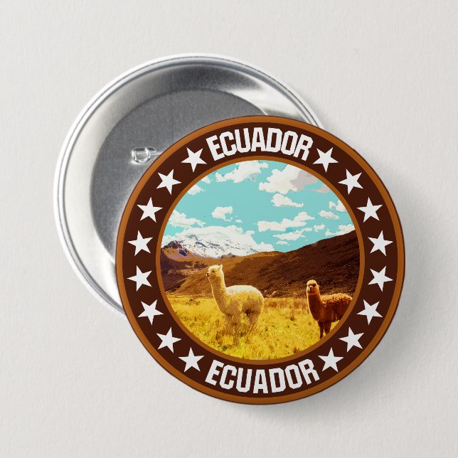 Ecuador Button (Vorne & Hinten)