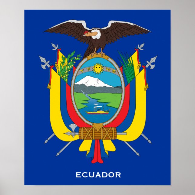ECUADOR* Coat of Arms Poster (Vorne)