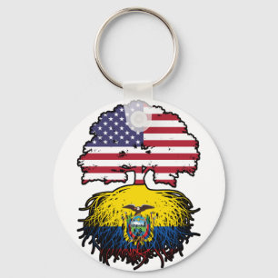Ecuador Ecuadorian Amerikanisch USA Baum Wurzeln F Schlüsselanhänger