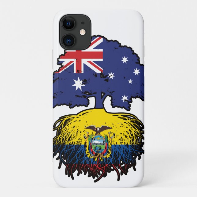 Ecuador Ecuadorianische australische Tree Roots Case-Mate iPhone Hülle (Rückseite)