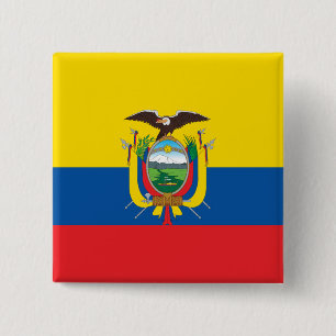 Ecuador (ecuadorianische Flagge) Button
