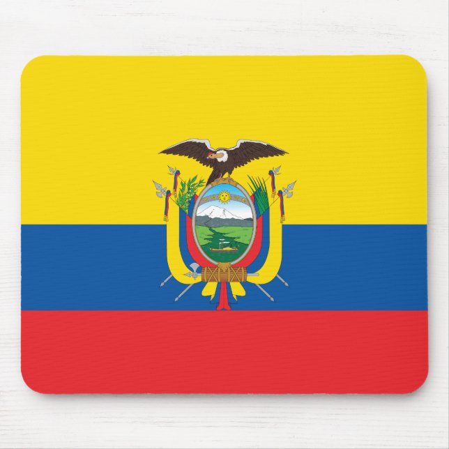 Ecuador (ecuadorianische Flagge) Mousepad (Vorne)