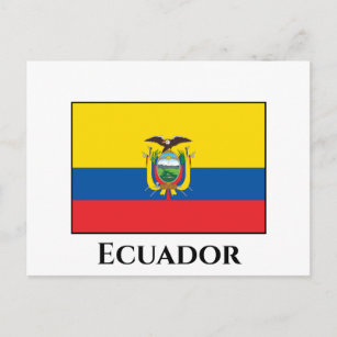 Ecuador (ecuadorianische Flagge) Postkarte